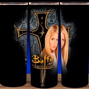 Buffy The Vampire Hunter Stake and Heart Cup Mug Tumbler 20oz